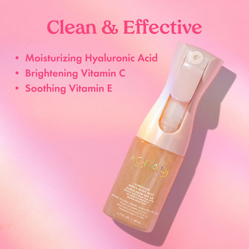 Sunglaze Sheer Body Mist Sunscreen SPF 42 